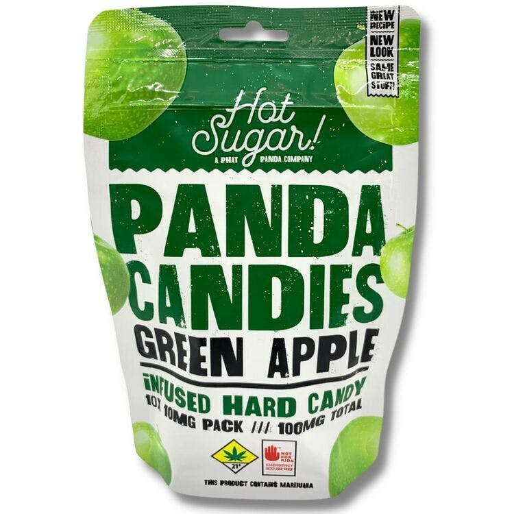 Panda Candies: Green Apple - 10pk 100mg