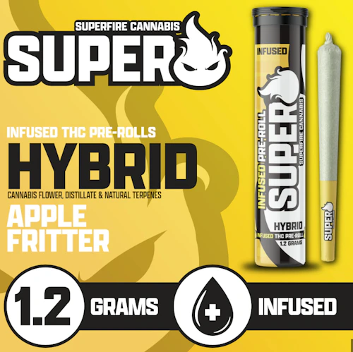 SuperFire - 1.2g Infused Preroll - Apple Fritter