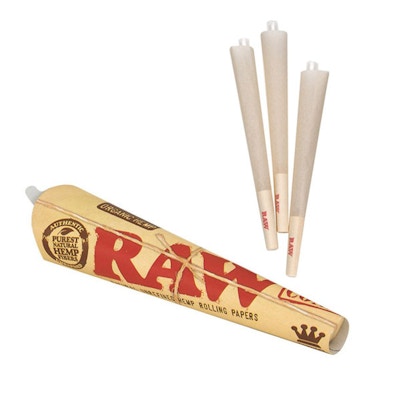 Product Raw Cone | Organic Hemp | King Size | 3pk