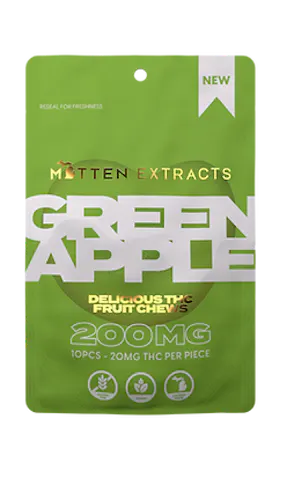 Green Apple Fruit Chews | 200MG-1