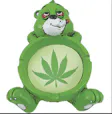 Fujima Large Happy Bear Polystone Ashtray