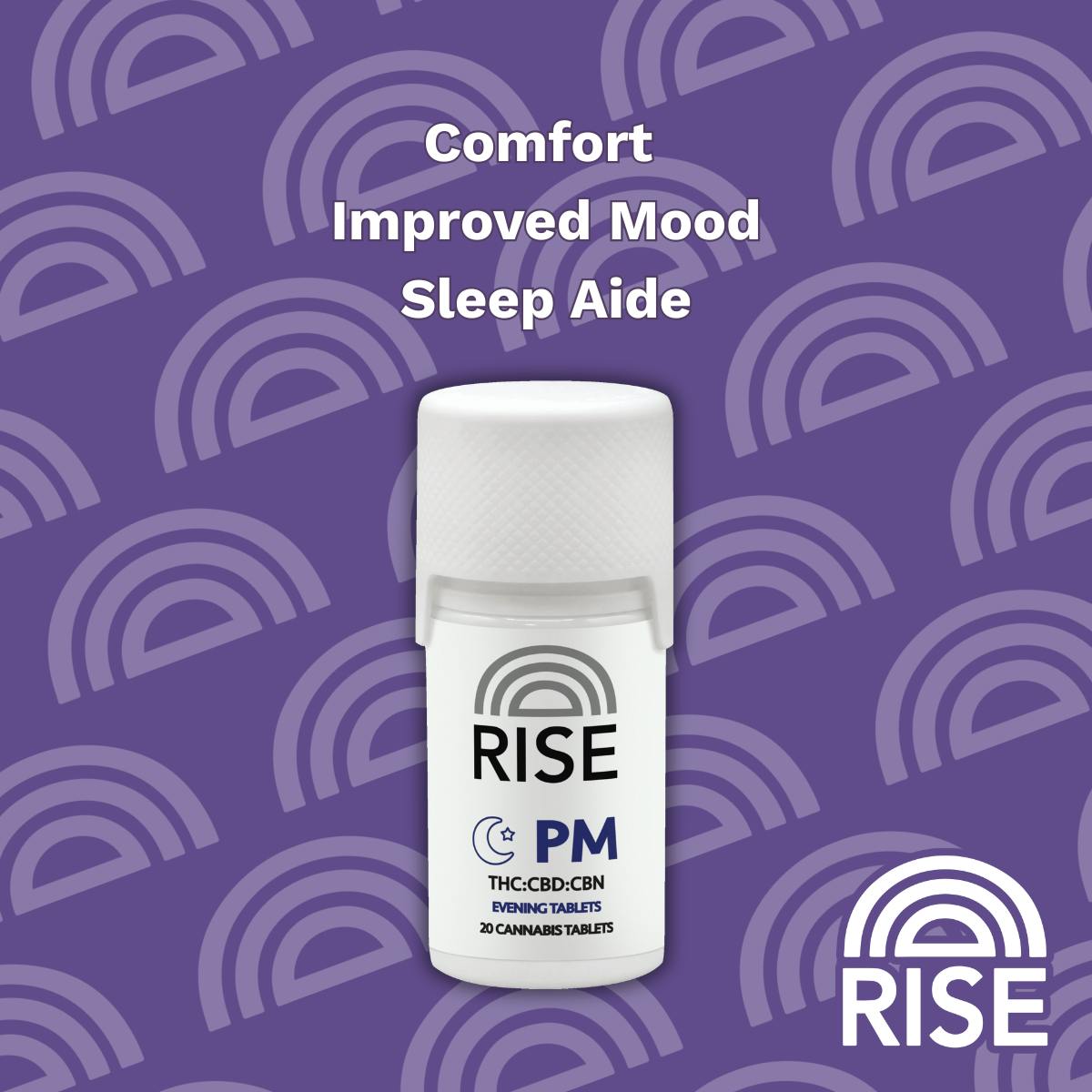 PM Tablets (20 count) by Rise – Edibles at Gatsby Cannabis