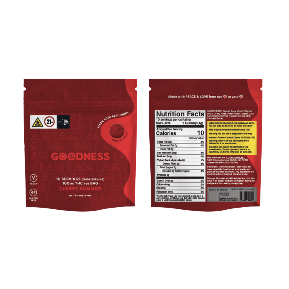 Photo of I AM GOODNESS Cherry Gummies 100 mg