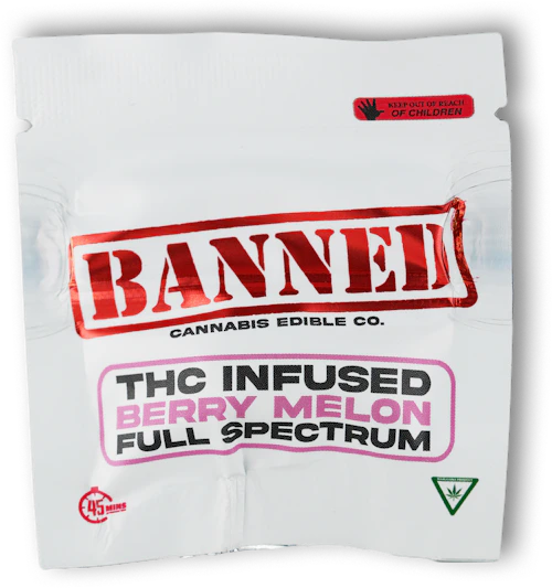 Banned - 200mg Single Gummy - Berry Melon