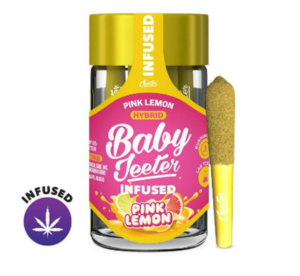 Photo of Baby Jeeter Pink Lemon 5pk Infused Prerolls