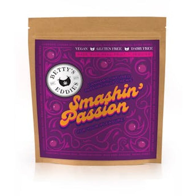 Smashin Passion Fruit - 10pk 50mg - Betty's Eddies Fruit Chews - Image 2