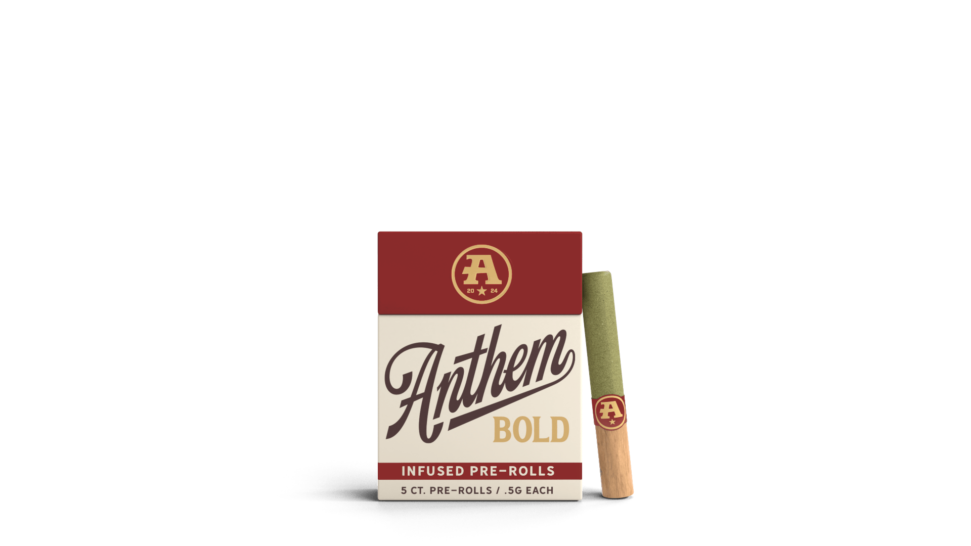 Anthem Wood Tip | Blue Raspberry Kush | Infused | 5pk - PRE_ROLLS cannabis product, .5g