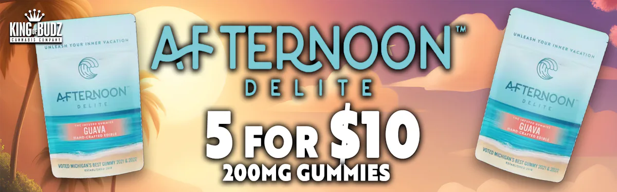 Afternoon Delite - 200mg Gummies - 5/$10