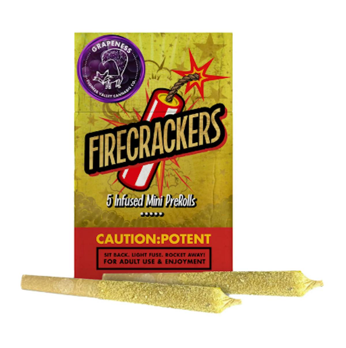 Pioneer Valley Firecrackers Grapeness 5pk Infused Pre-Rolls 1/8oz