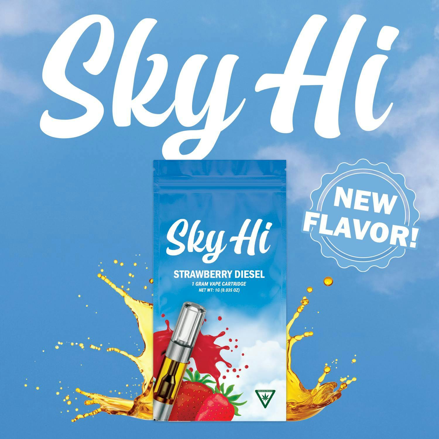 Product: Sky-Hi | Vape Cart - 1g - Strawberry Diesel