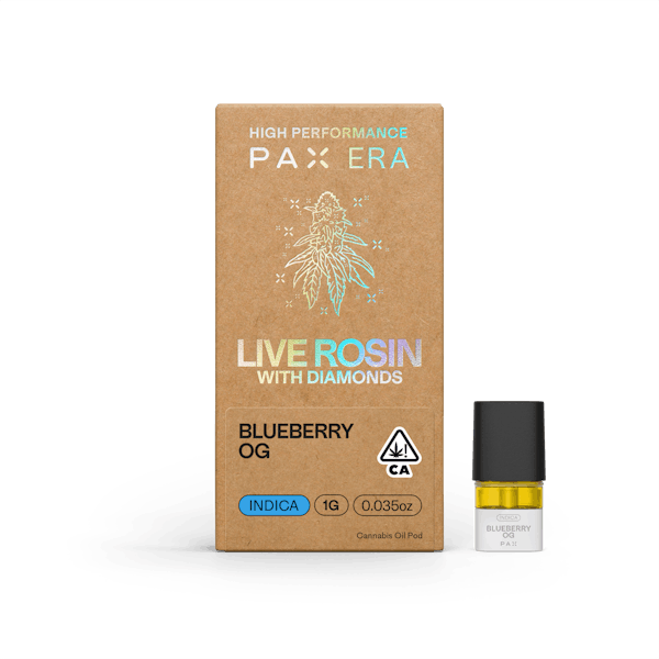 Blueberry OG (I) - 1g Live Rosin Pax Pod - PAX