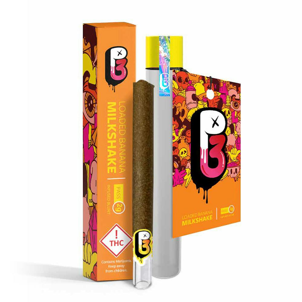 Product PHC P3 PASS Preroll - Loaded Banana Milkshake 2g