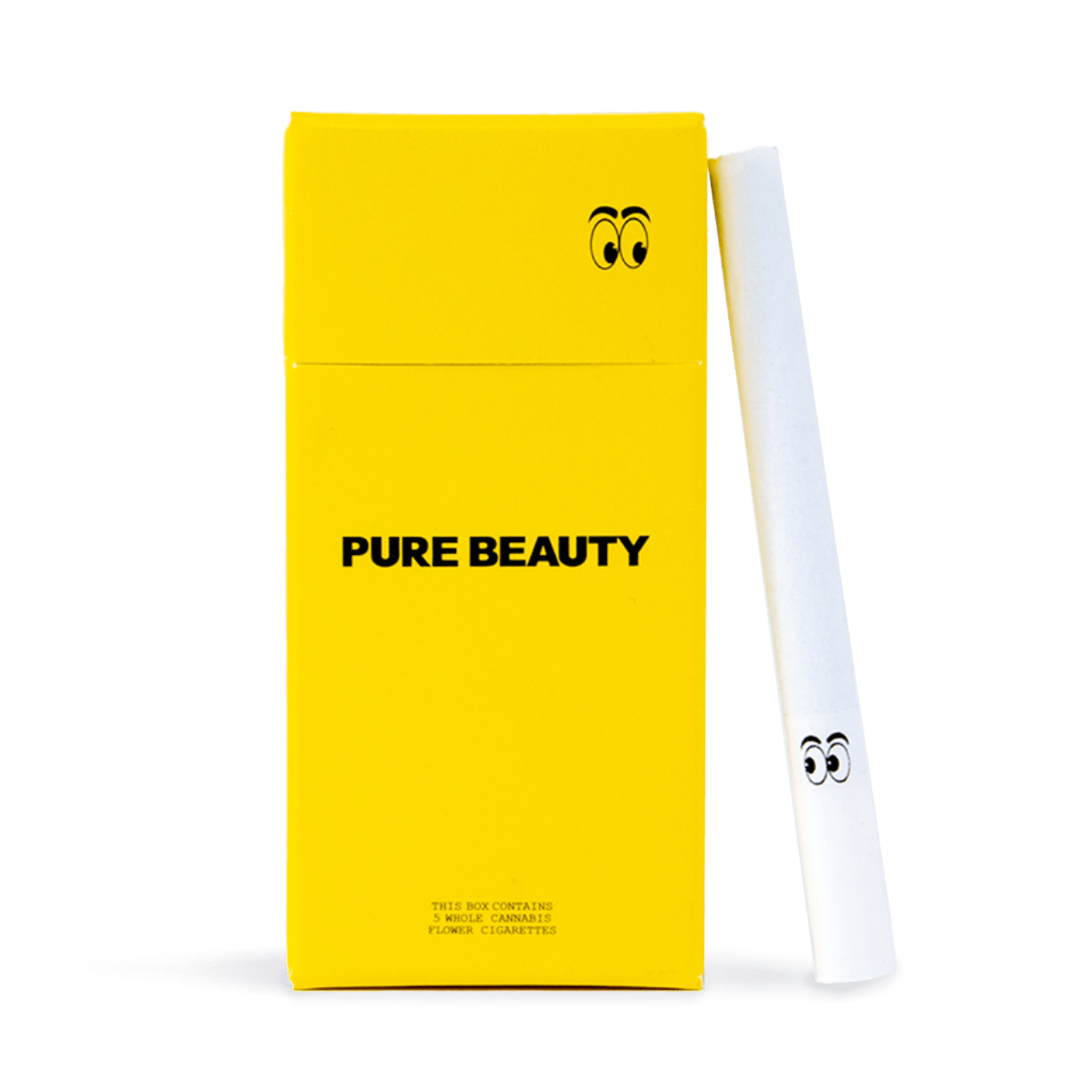 Pure Beauty Preroll 5pk - Cannabis Cigarettes Yellow Box 3.5g