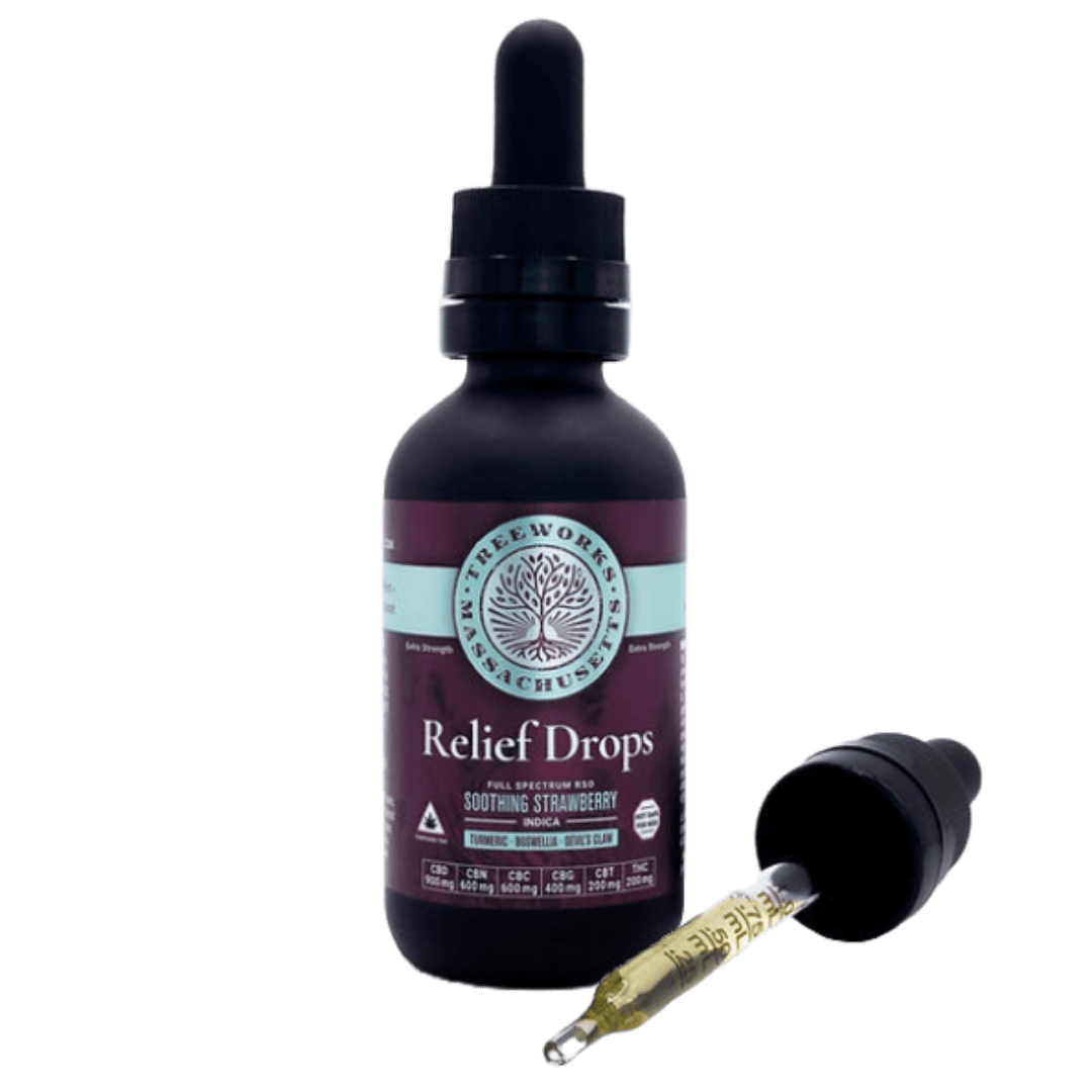 Treeworks Relief Drops 2:9:6:4:6 (THC:CBD:CBC:CBG:CBN) | Tincture