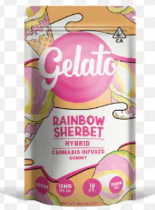 Gelato | Rainbow Sherbet | Infused Single Edible | 200mg | Hybrid