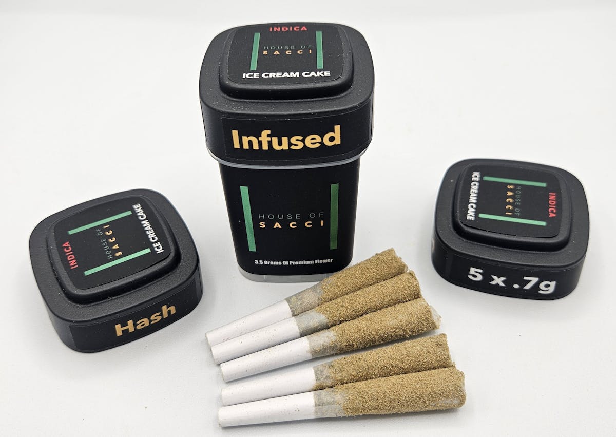 Image of House of Sacci – Ice Cream Cake Infused Pre-roll 5 Pack