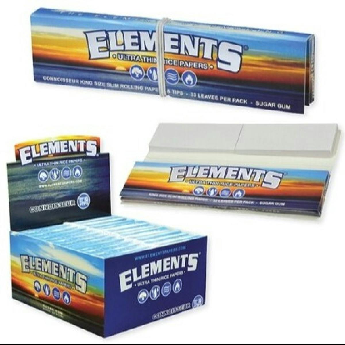 Photo of Elements Connoisseur King Size Slim Rolling Papers with Tips