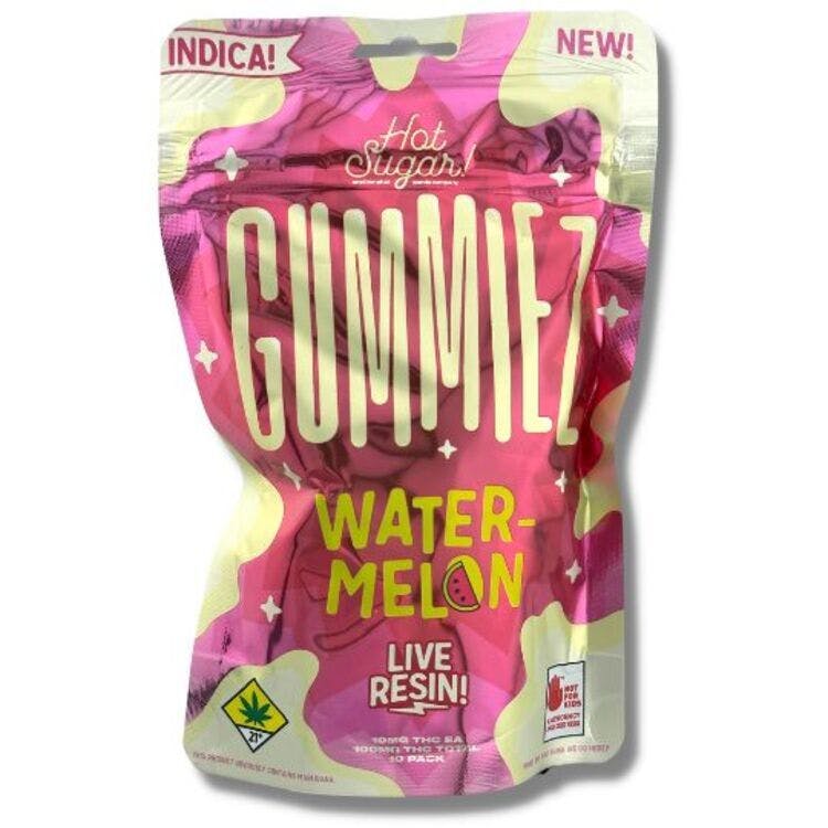 Gummiez: Indica Watermelon - Live Resin 10pk 100mg