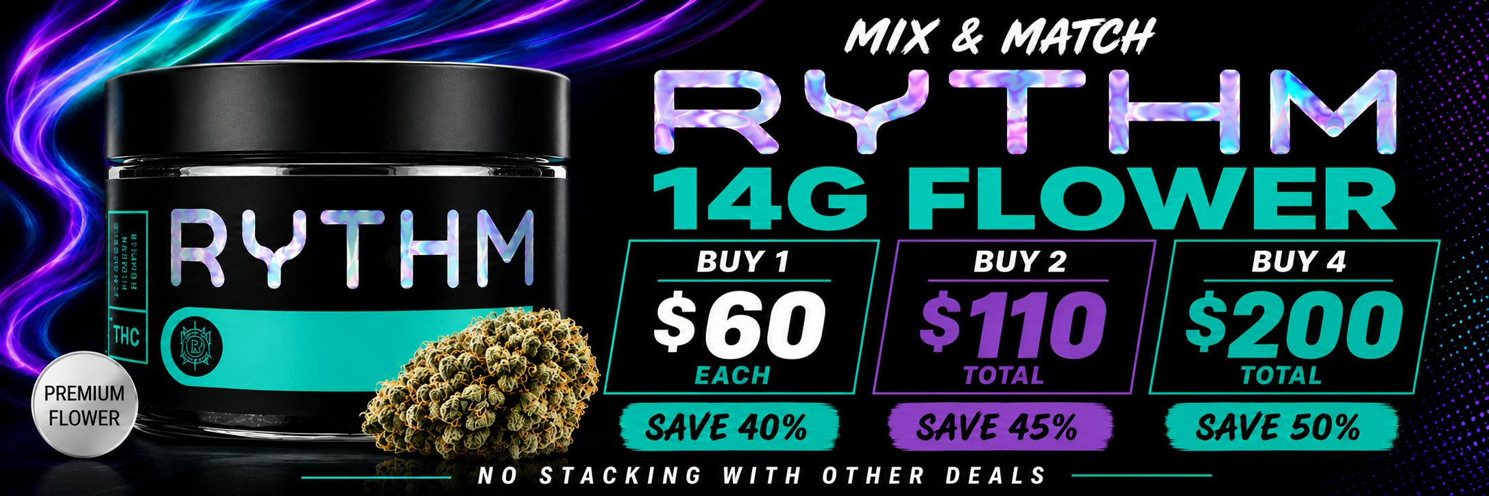 RYTHM 14G FLOWER DEAL