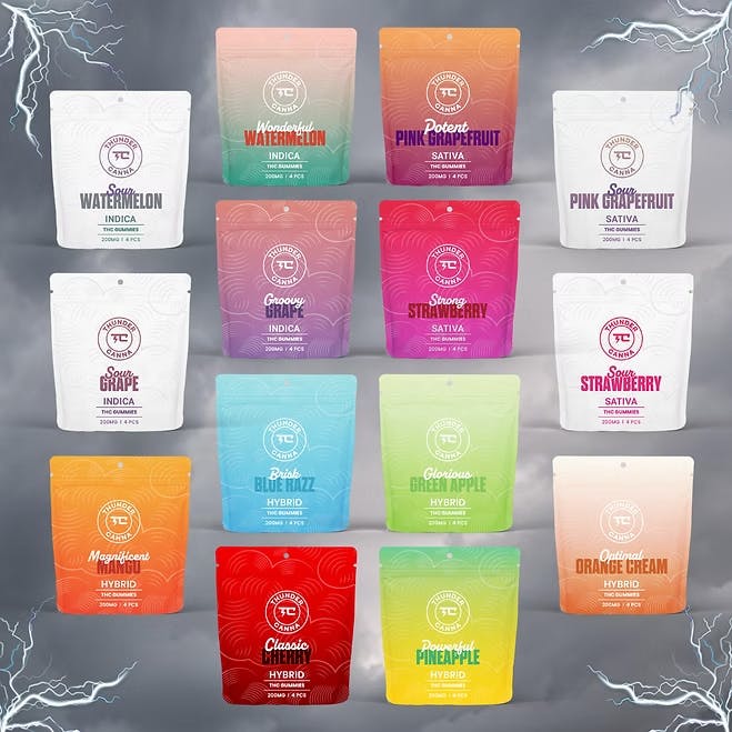 Thunder Canna - 200mg Gummies - Watermelon