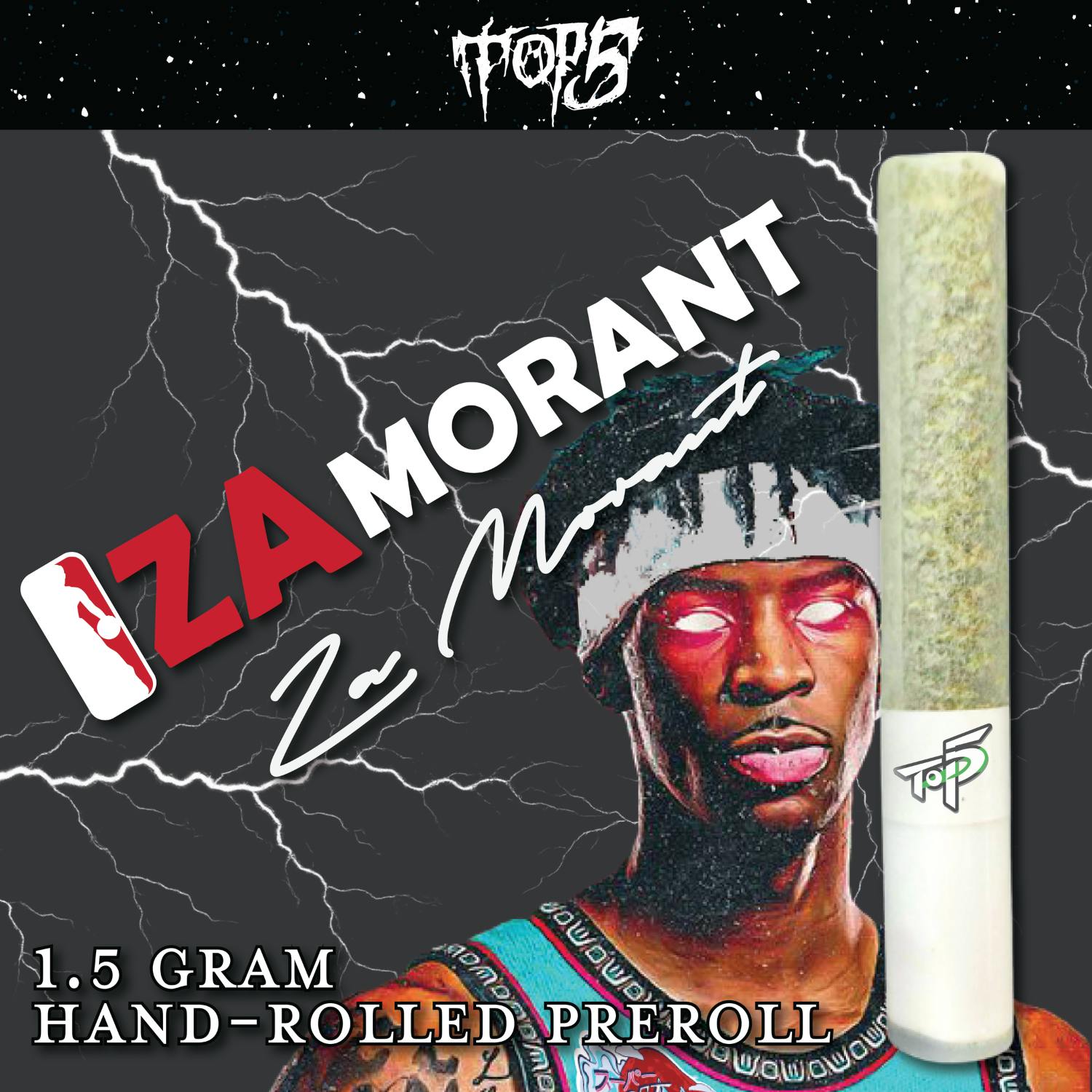 Top 5 - Hand Rolled Preroll - (1.5g) - **ZA MORANT**