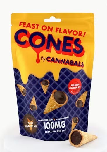 Cannabals | White Chocolate | Cones | 100mg THC (10pc) Cannabals