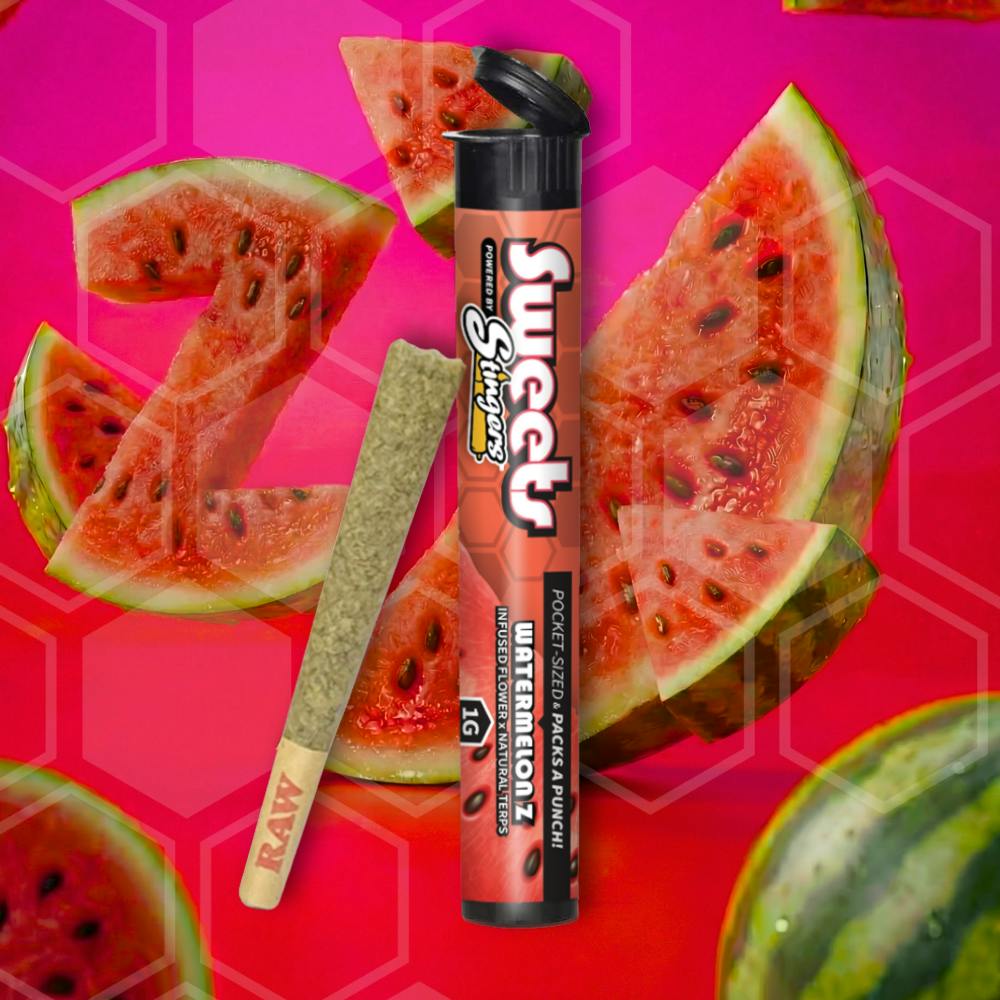 Product SWEETS By Stingers - 1G Infused Pre-Roll X Natural Terps - Watermelon Z