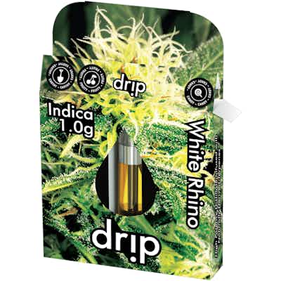 Product: Drip | White Rhino Distillate Cartridge | 1g