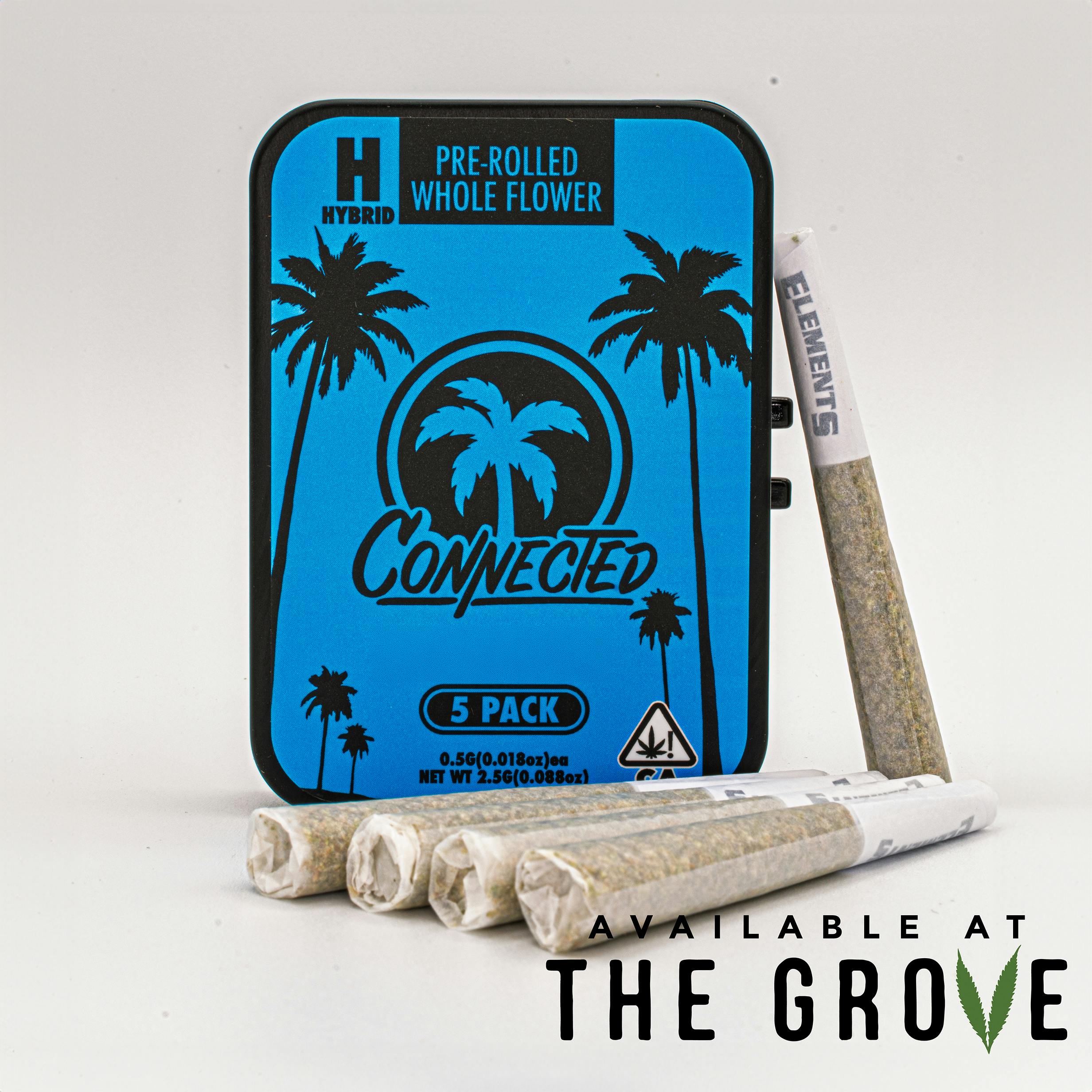 Connected Cannabis | 5 Pack Pre-Rolls - Ghost OG - 2.5g | The Grove