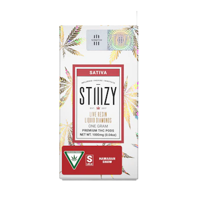 Stiiizy - 1g LQD Cartridge - Hawaiian Snow - CARTRIDGES by STIIIZY at King of Budz