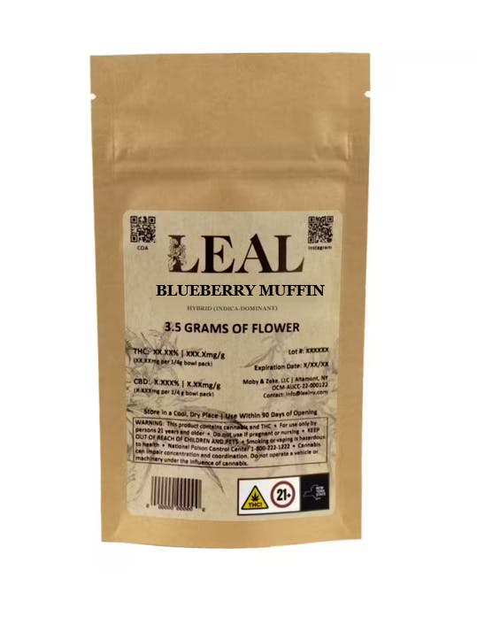Leal Blueberry Muffin Flower 3.5g Sacred Bloom Cannabis Dispensary