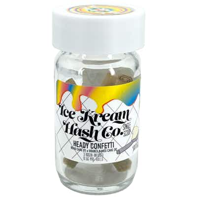 Product: Ice Kream Hash Co. | Heady Confetti Single Scoop Rosin Infused Pre-Roll 3pk | 1.5g
