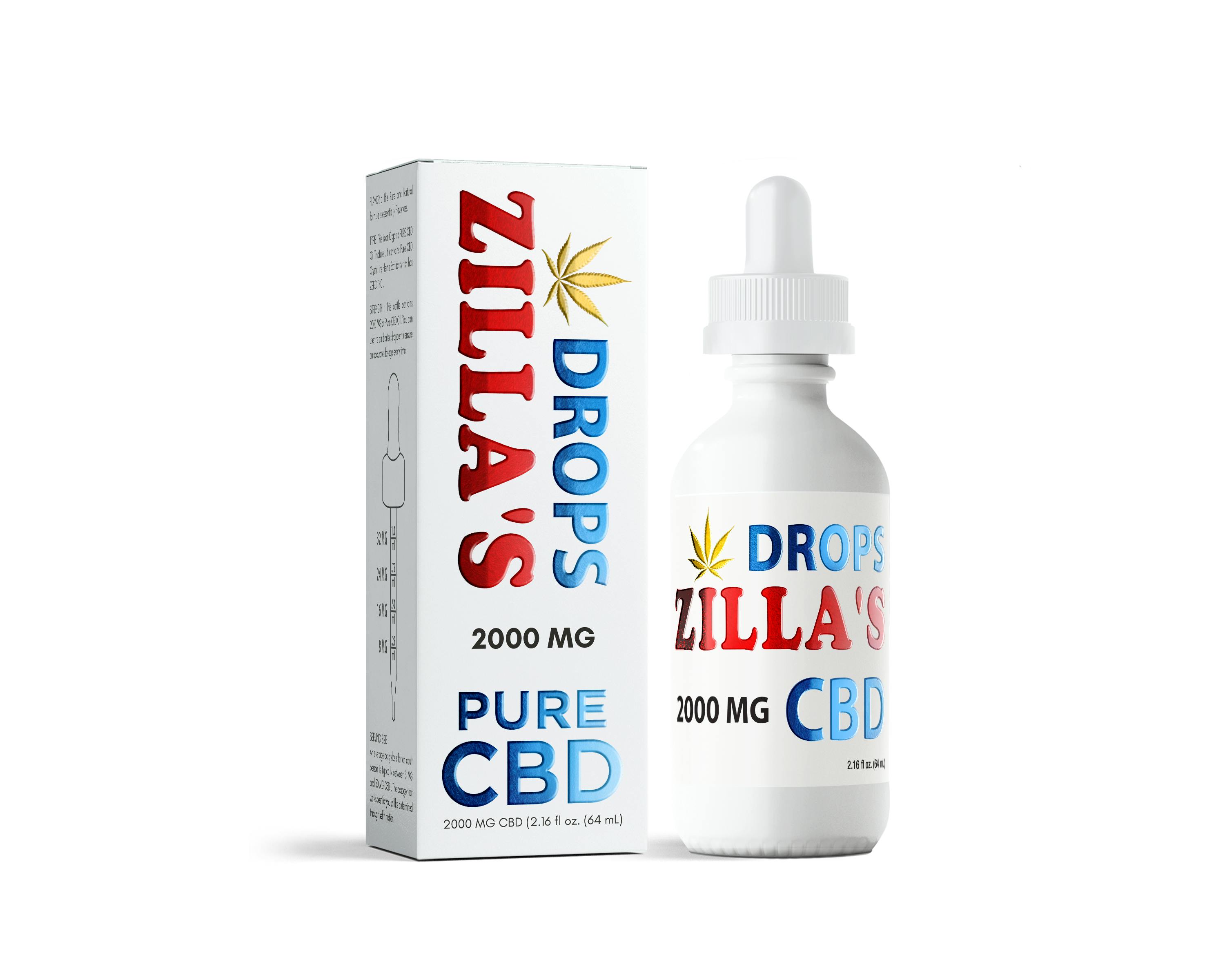 Product: Zilla's | Pure Tincture - 2000mg CBD