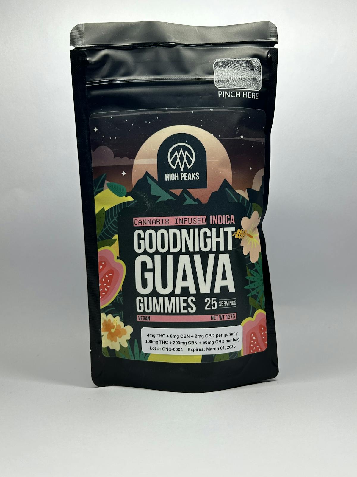 Photo of High Peaks – Goodnight Guava Gummies – 25pk