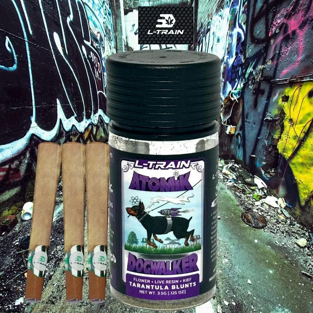 L-Train - 5-Pack .7g Atomik Dogwalkers Infused Blunts - The "D" OG