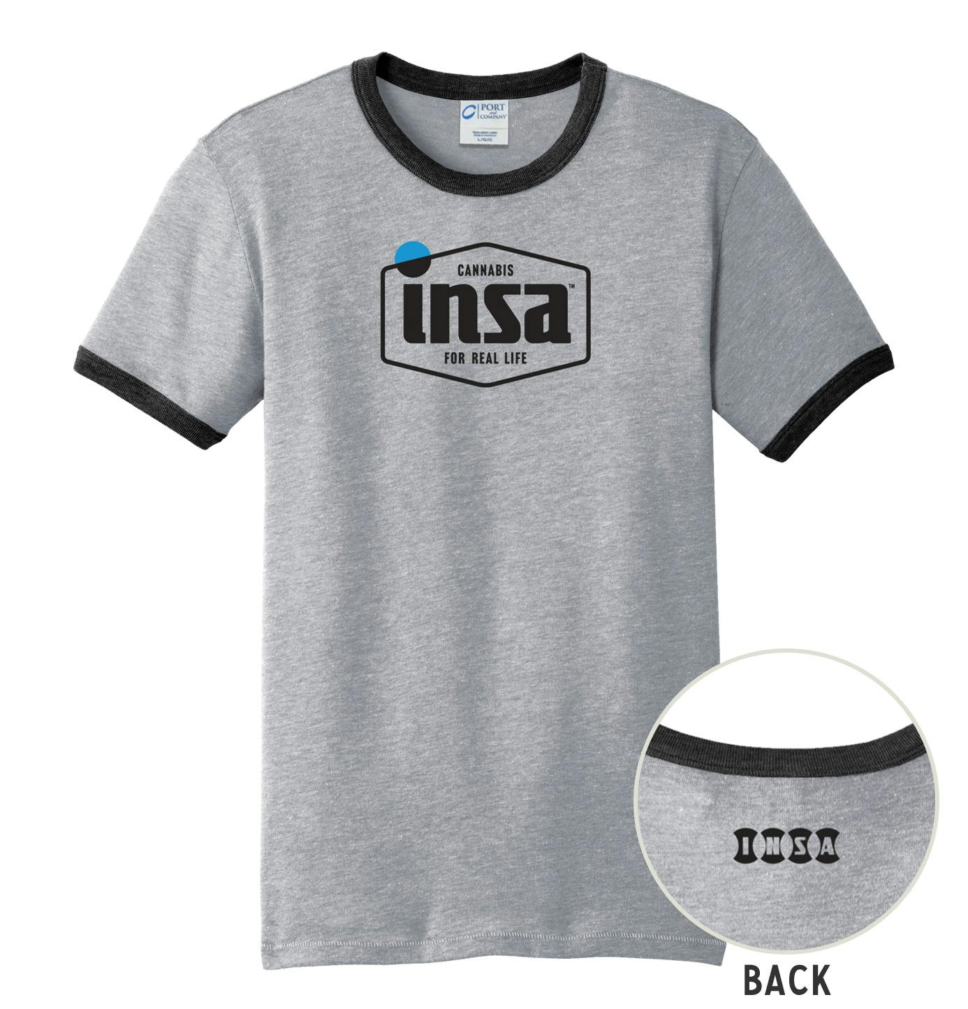 Insa Ringer T-Shirt Grey XL