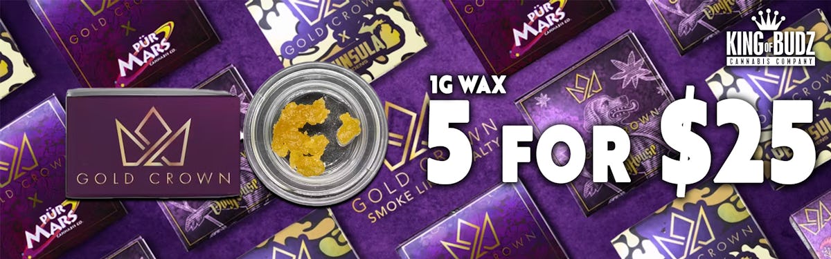 Gold Crown 1g Wax  - 5 for $25
