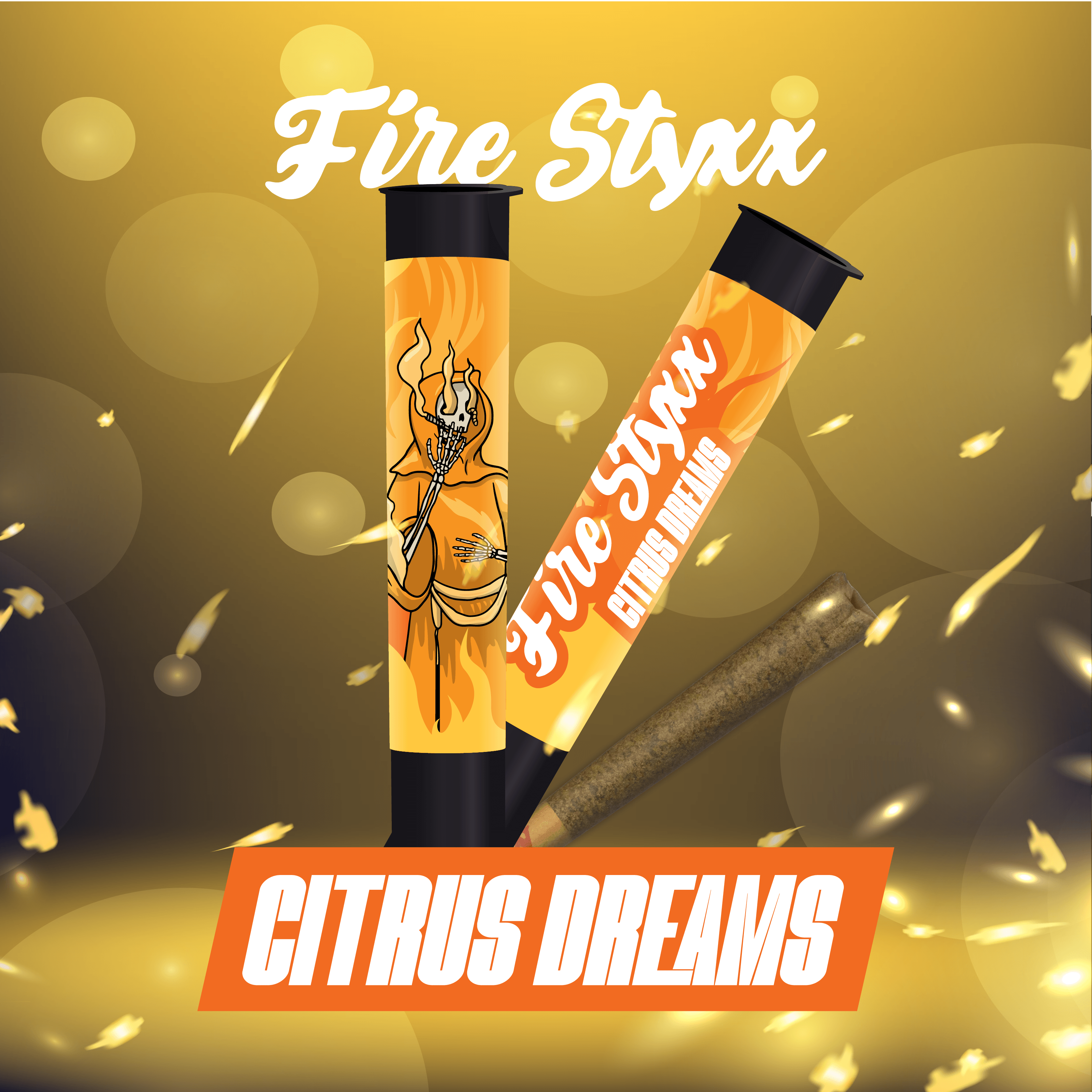 Product: Fire Styxx | Citrus Dreams | Infused Preroll | 1g | Sativa