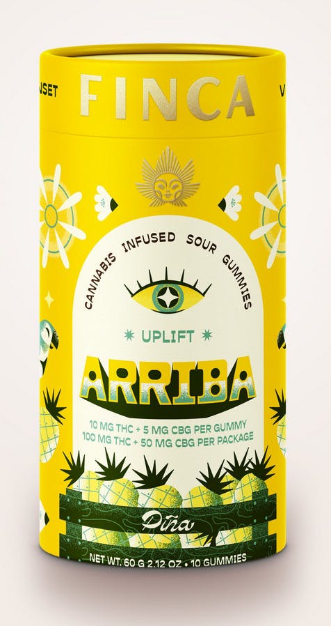 Arriba PIÑA Uplift | Gummies | 100 mg | NY FINCA