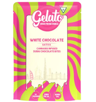 Gelato Dubai Bites - White Chocolate - 200mg
