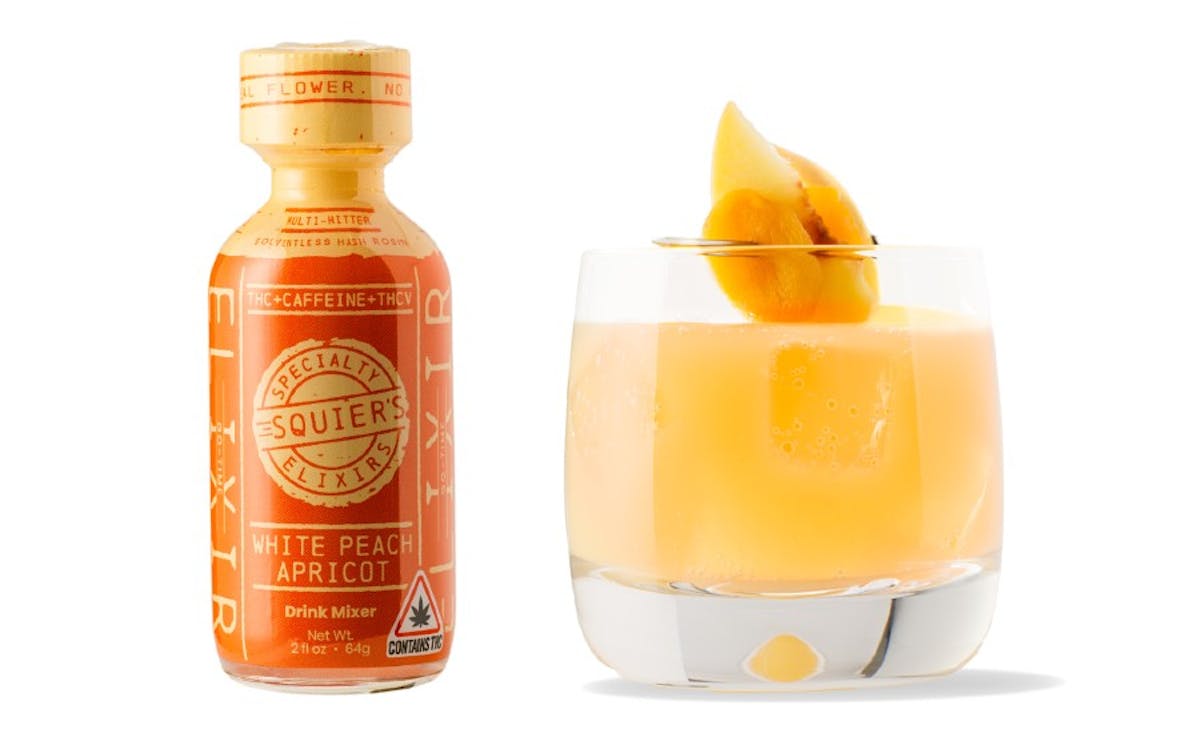 Photo of Squiers | White Peach Apricot | THC/THV/CAFFINE | Drink Mix