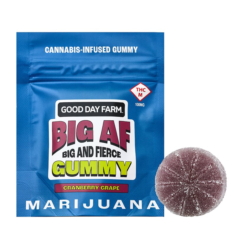 GDF: Big AF Gummies | Cranberry Grape | 100mg | 1pk | GDF - St