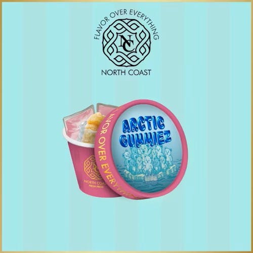 North Coast NORTH COAST X BLACK LABEL | ARCTIC GUMMIEZ | TIER 2 FRESH PRESS HASH ROSIN INDICA/HYBRID — CONCENTRATES