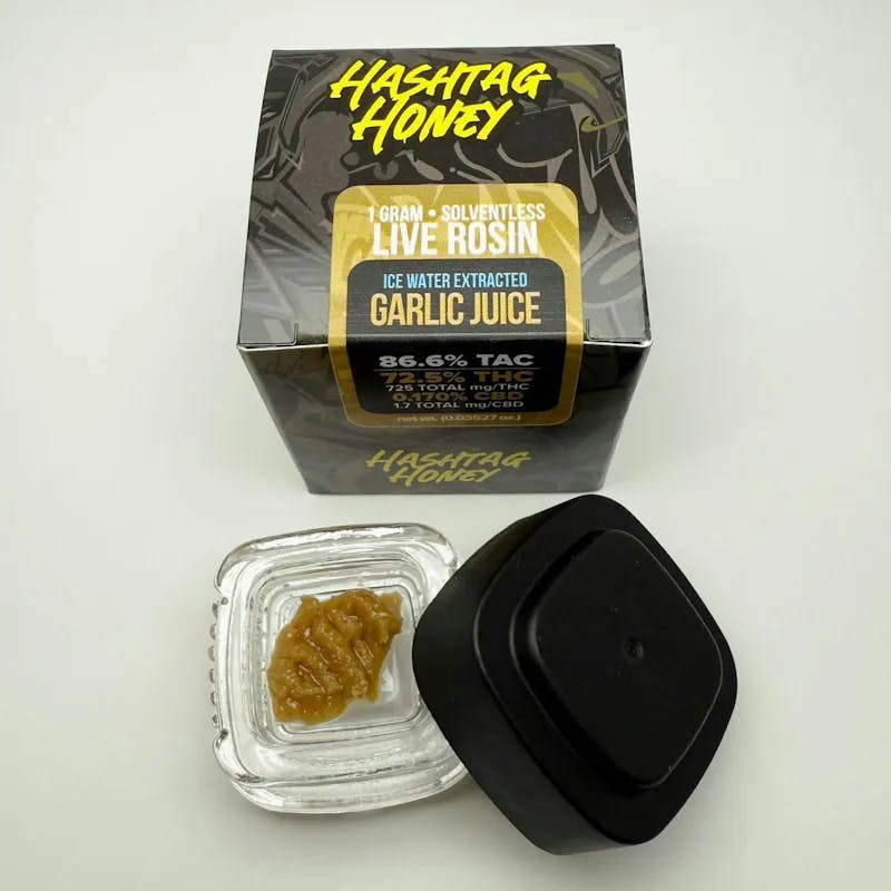 Concentrate | Hashtag Honey | Live Rosin | Garlic Juice | 1g