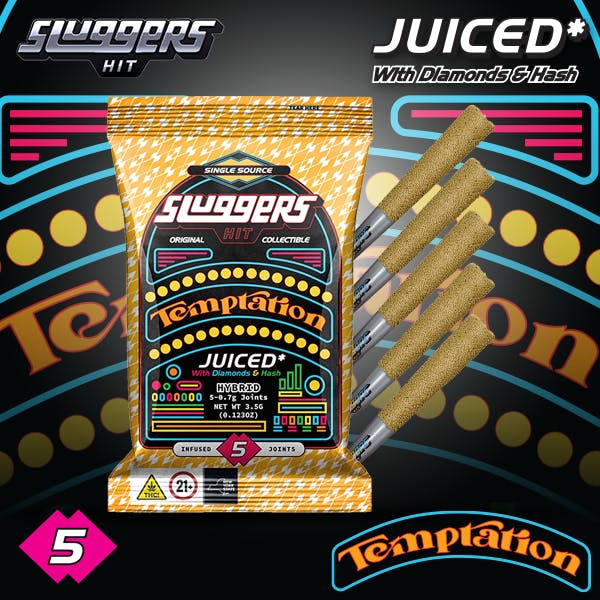 Sluggers | Temptation | Diamond Hash | Infused | 5pk | 3.5g