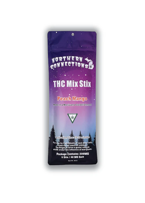 Northern Connections - 200mg THC Mix Stix - Peach Mango