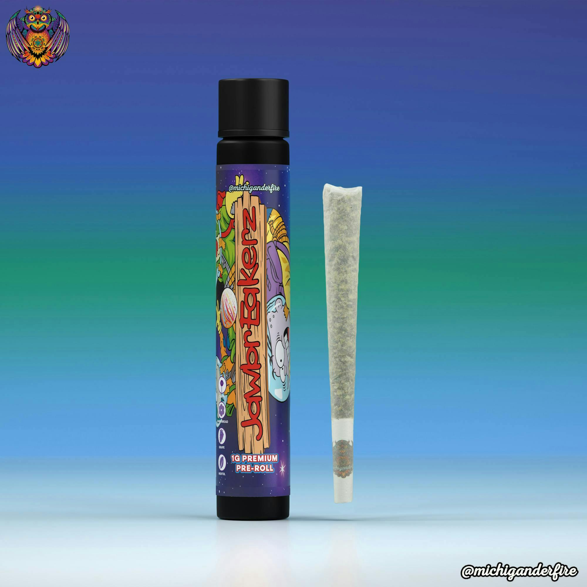 Michigander Fire - 1g Preroll - Jawbreakerz