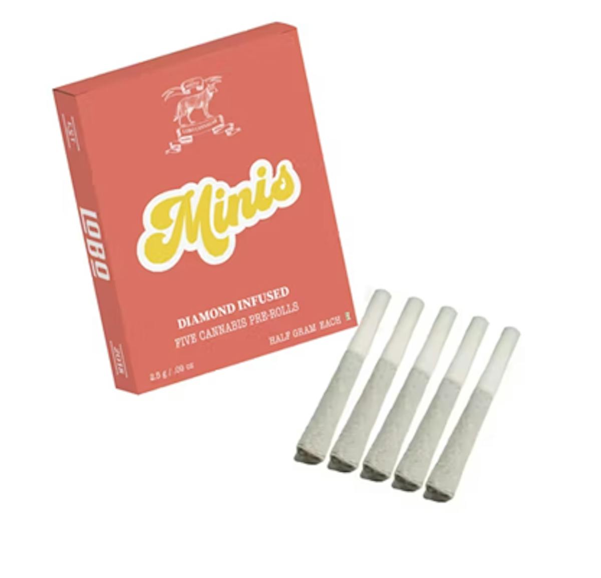 Photo of Lobo | Razberry Gas Minis Diamond Infused Pre-Rolls 5×0.5G