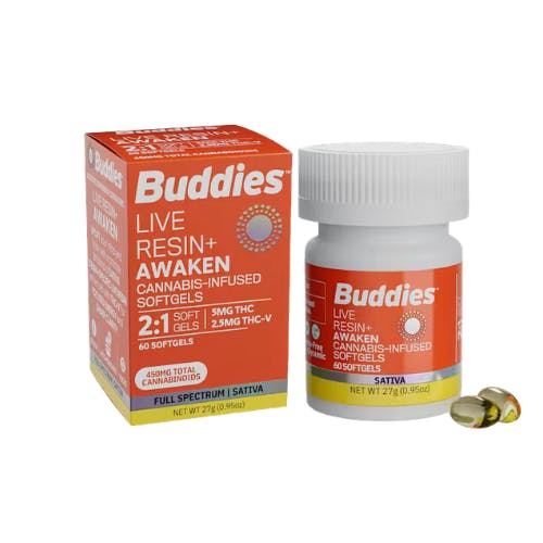AWAKEN LIVE RESIN CAPSULES 60CT 450MG (2:1 THC/THCV)