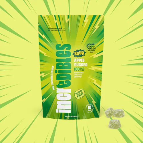 Super Sour Apple Pucker 10mg (10ct) – Incredibles-active